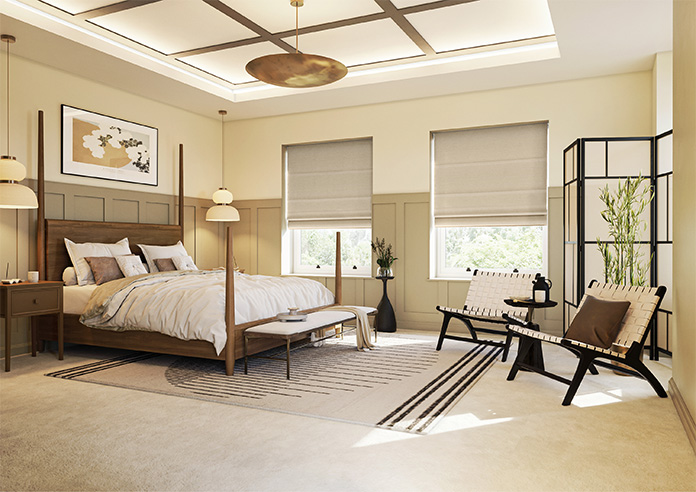 Faye, Seashell - Twist&Fit Roman Blind - Image 6